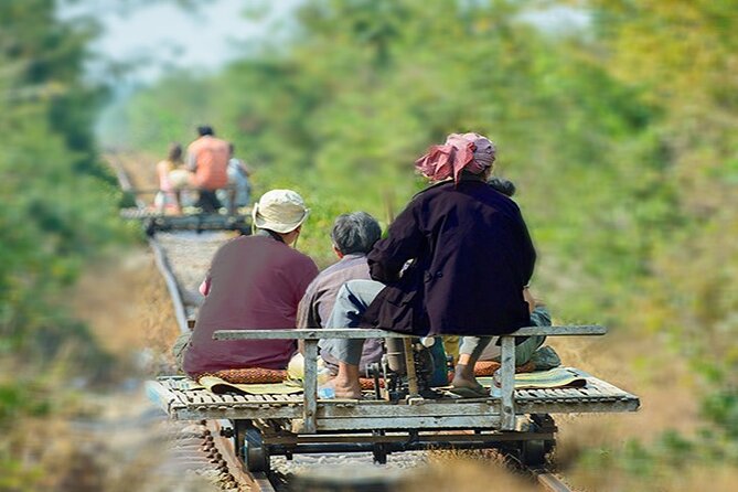 Afternoon tour to Original Bamboo train. Bat cave. Killing cave - Suspension bridge views, river villages, and the fruit farm moments