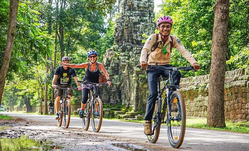 Angkor Bike tour & Gondola Sunset Boat - Afternoon pickup and what your route tries to avoid