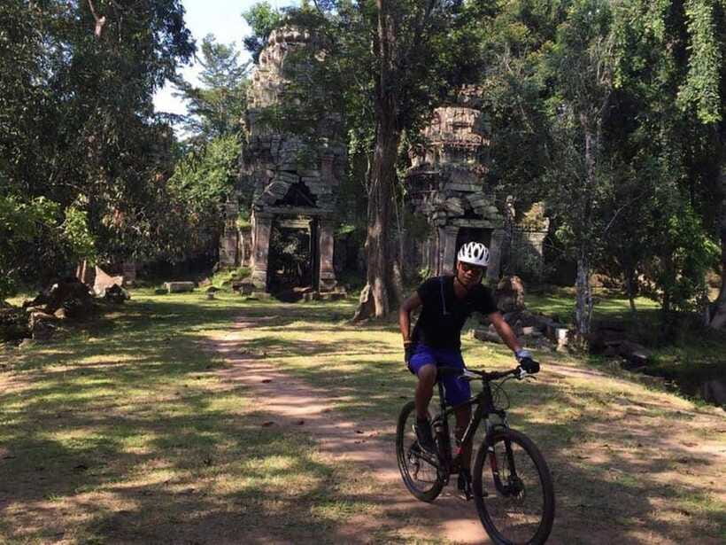Angkor Cycling Tour - Bayon Temple and lunch at Elephant Terrace, when you trade effort for atmosphere