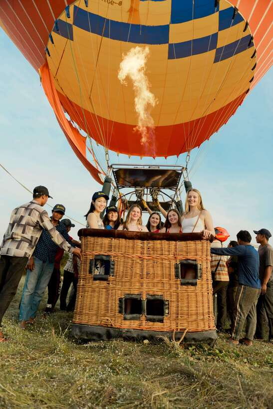 Angkor Stunning Hot Air Balloon - Bakong and Lolei from above: what you’ll actually be looking for