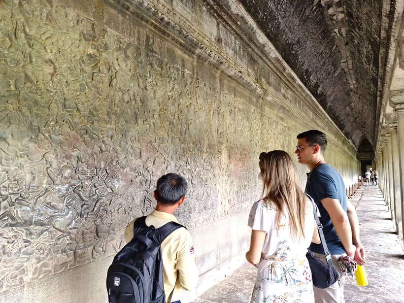 Angkor Wat: Highlights and Sunrise Guided Tour - Angkor Thom City Walk: Southern Gate Photos and the City Plan