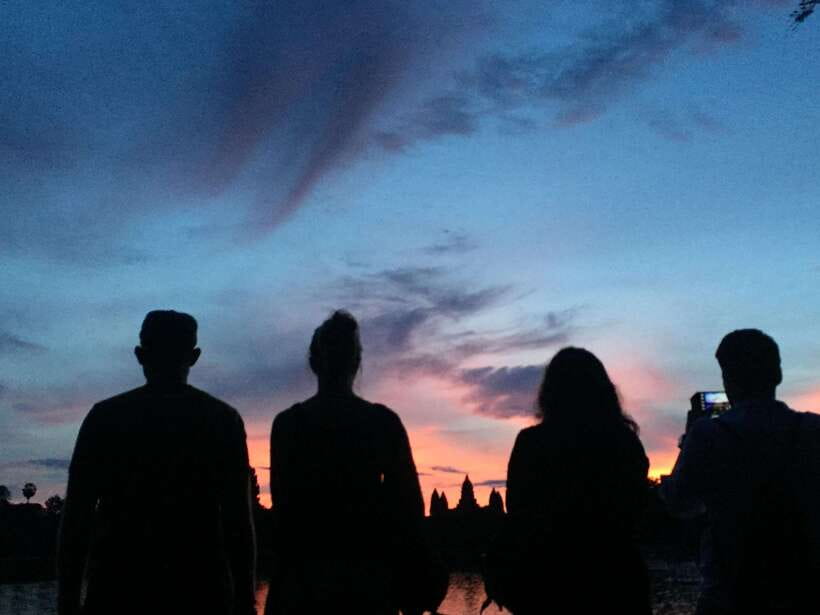 Angkor Wat Sunrise Shared Tours: Bayon-Ta Prohm-Banteay Srei - Bayon Temple at Angkor Thom: 200 faces and a guided story