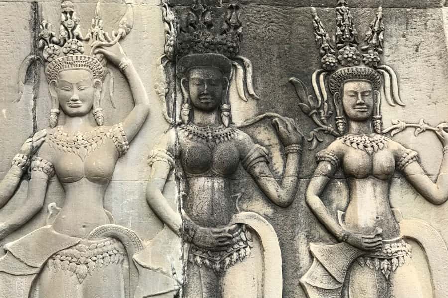 Angkor Wat & Temples: Private Spiritual Tour by Lady Tuk Tuk - South Gate into Angkor Thom, where demons and gods line the way