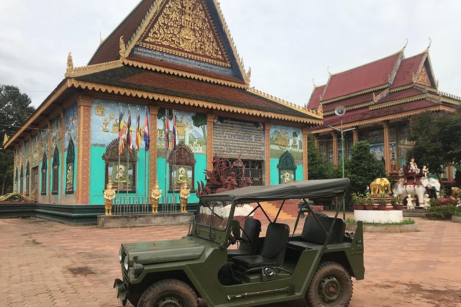 Authentic Cambodian Countryside Jeep Experience - Sunset moment over rice fields, plus the Taste Tradition swap