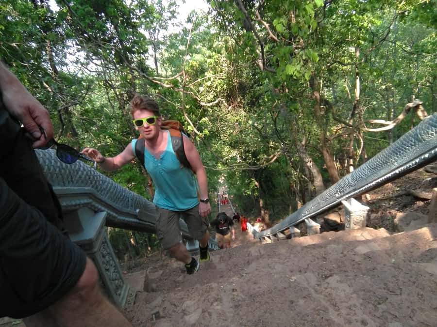 Battambang family tuktuk tour BambooTrain/Wat Banan/Bat cave - A day where Battambang moves from fields to history to bats