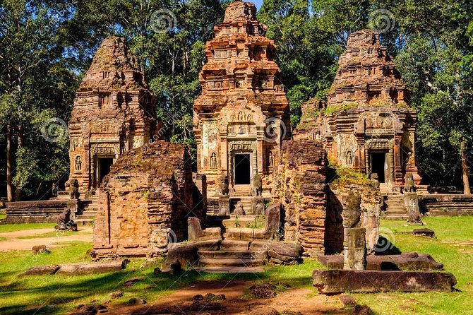 Beng Mealea Jungle Temple Rolouse Group temple - Stop 3: Preah Ko, six brick towers tied to a royal family theme