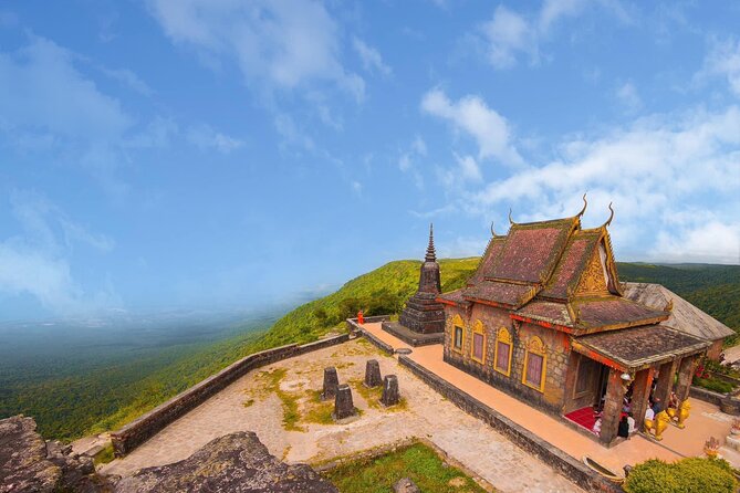 Bokor Mountain Adventure - History, Sights and Waterfalls - Stop 1: Black Palace ruins and the King Sihanouk summer story