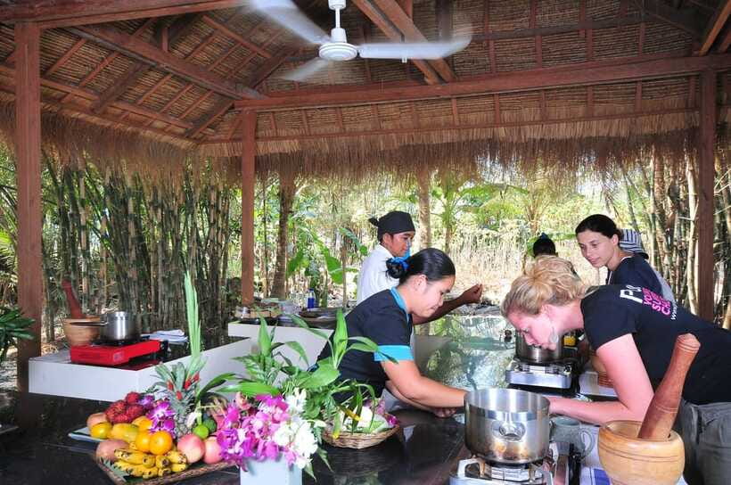 Cambodian Cooking Class from Siem Reap - The market stop: herbs, spices, and smart substitutions