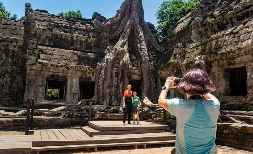 Cycle Angkor Backroad Bike Tour / E-Bike or Tuk Tuk - Ta Prohm on jungle trails, plus Tomb Raider realism