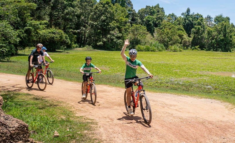 Cycle Angkor Backroad Bike Tour / E-Bike or Tuk Tuk - How the riding feels: pace, shade, and comfort on backroads