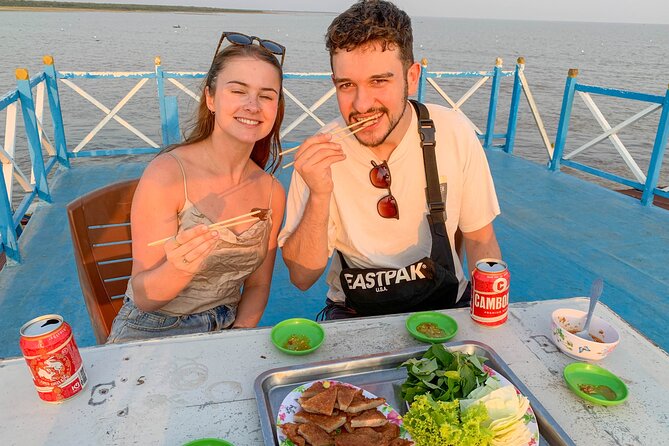 Floating Village Sunset boat Vespa Tour / Tuk Tuk Available - Tonle Sap floating village by boat: how the season shapes life