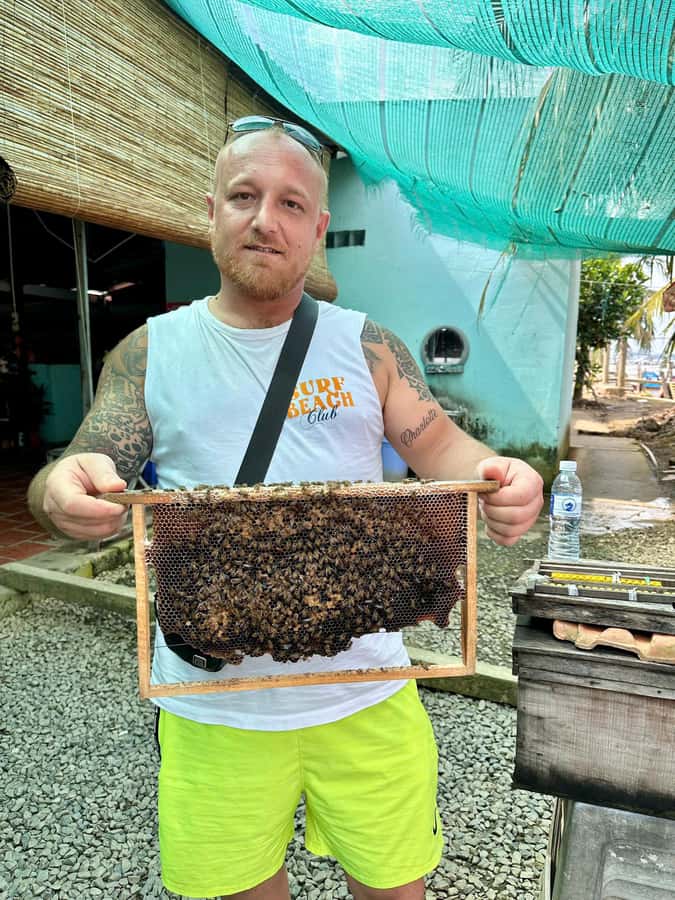 From HCM: Mekong Delta Floating Market 3days exit Phnom Penh - Day 1 from Ho Chi Minh City: Vinh Trang, Mekong canals, Ben Tre, and a cooking class