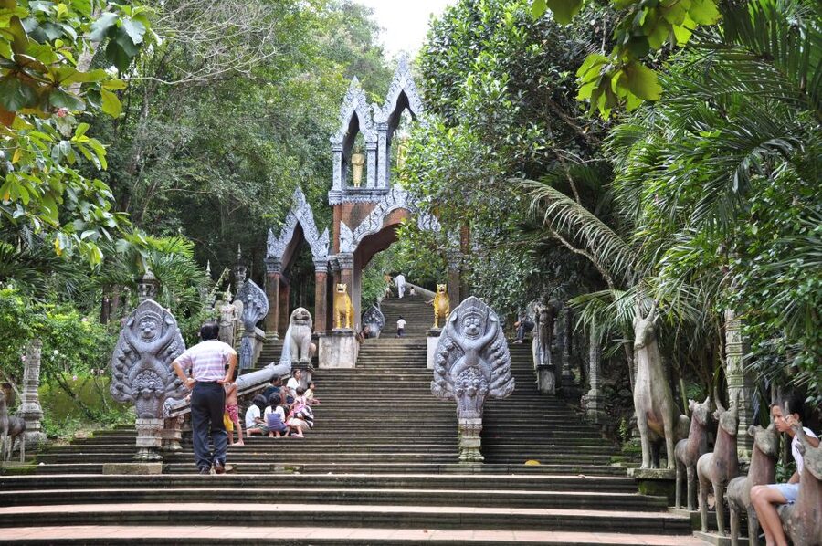 From Siem Reap: Small-Group Phnom Kulen Waterfall Day Tour - Grand Reclining Buddha: The Rock Carving You Can Appreciate