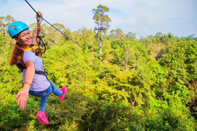 Full-Day Bike Tour in Siem Reap with Zipline - Ta Nei, Death Gate, and the Takeo Temple climb at the end of the day
