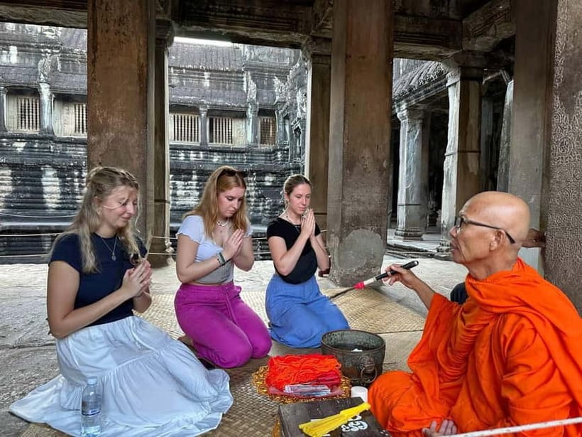 Full-Day Explore Angkor Temples Sunset Tour (with Lunch) - Phnom Bakheng sunset: panoramic views, plus the crowd reality