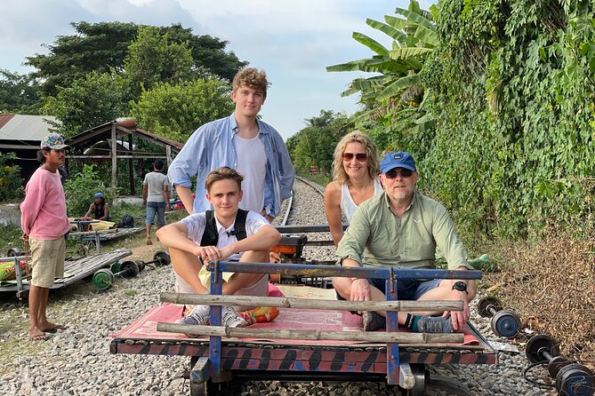 Full day tour by bicycle & tuk tuk,bamboo train,bat cave,villages - Battambang at work, not just on postcards