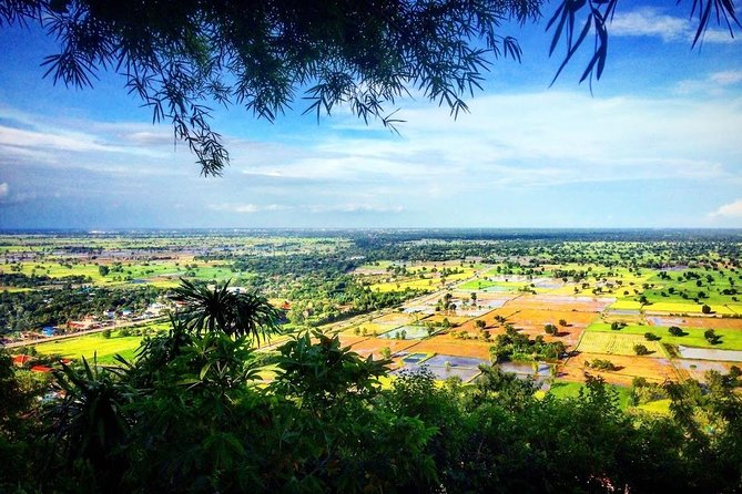 Full Day-Tour: Handicraft, Bamboo train, Killing cave. Bat cave - Battambang town sights: colonial buildings and a statue stop