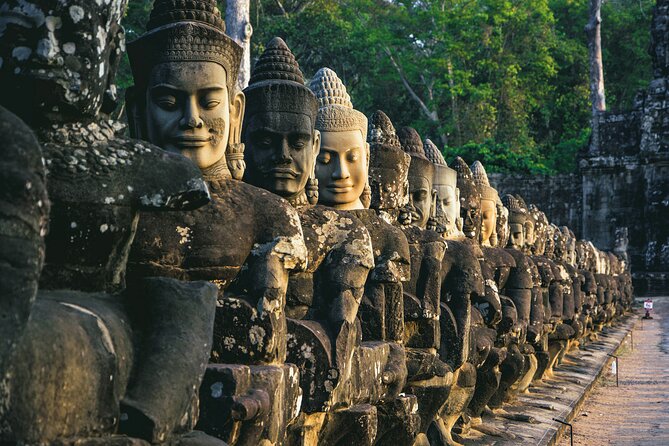 Guided Private A/C Vehicle Tour to Angkor Wat and Small Circle with Two Extras - Angkor Thom: Gates, Faces, Demons, and a Fast Bayon Moment