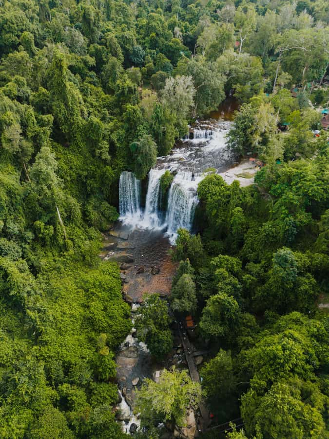 Kulen Waterfall: Rise and Shine with Cliff, Village w/ Guide - Village life stop, sugar palm cake, and the road trip texture