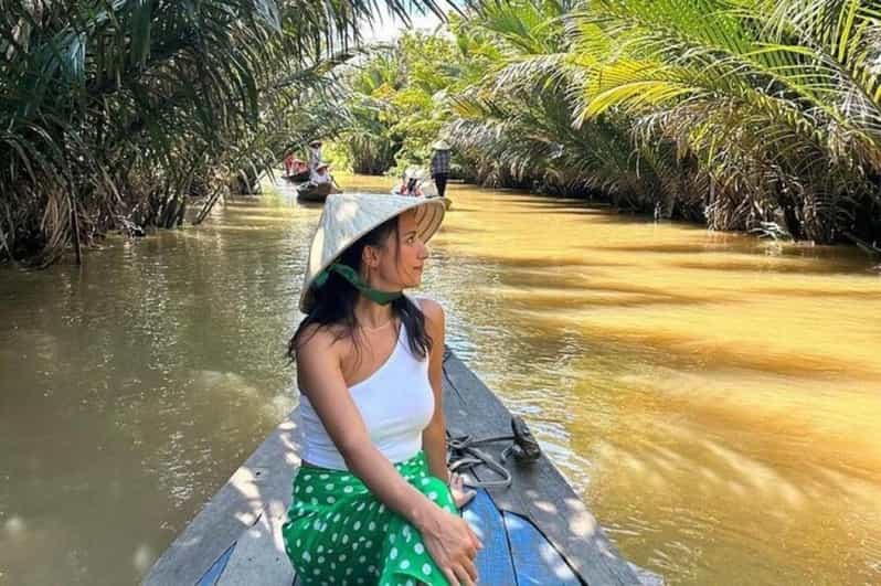 Mekong Delta Full Day Tour | From Ho Chi Minh, Vietnam - Ben Tre’s Thoi Son canal, where the boat feels small