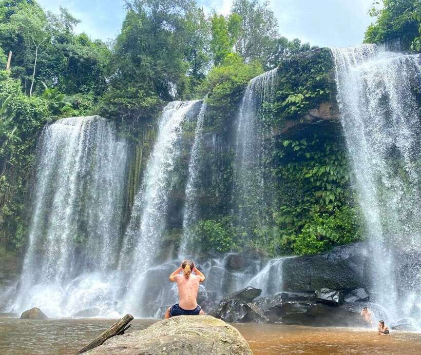 Phnom Kulen Waterfall & the Sacred 1000 Lingas (with Lunch) - The River of a Thousand Lingas and the holy-water blessing moment