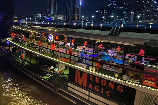 Phnom Penh: Sunset Cruise-Free Beers-Sodas-BBQ Buffet-fruit plate - Phnom Penh skyline and local river life, 30 to 60 minutes