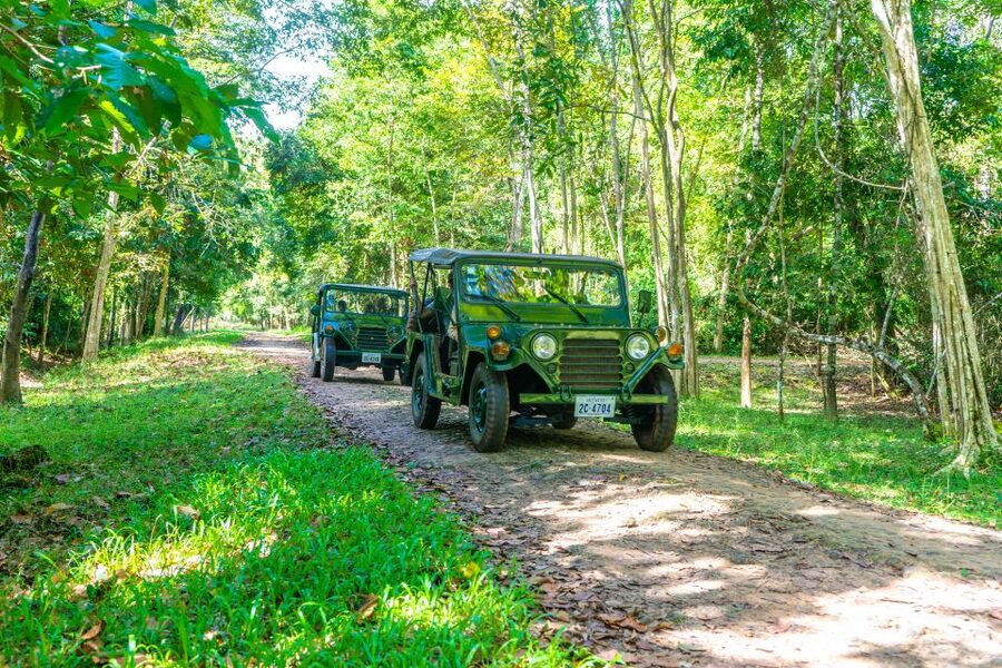 Siem Reap: Angkor Sunrise Jeep Tour / SUV Car Available - Ta Prohm by Jeep: off-road travel to the most overgrown spot