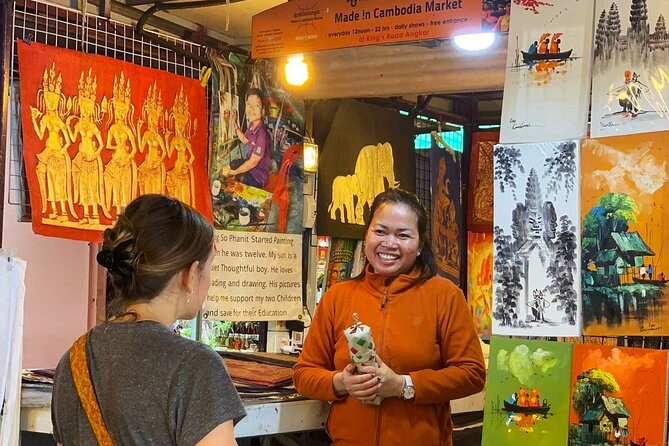 Siem Reap City Walking Tour - Made in Cambodia Market: crafts, with local value attached
