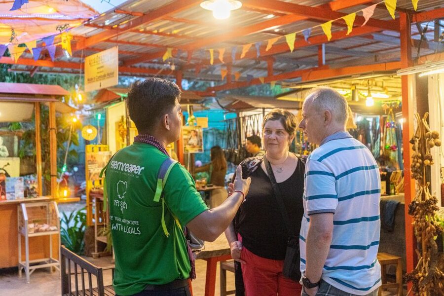 Siem Reap: Evening Food Tour with 10 Local Tastings - Num Banh Chok at Phum Nom Banh Chok: Khmer noodle soup you can chase again