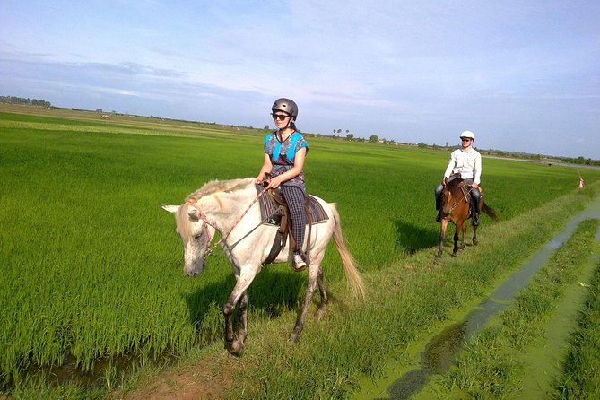 Siem Reap Happy Horse Riding Free Pick-up & Drop-off - Getting picked up by tuk tuk and set up with your gear