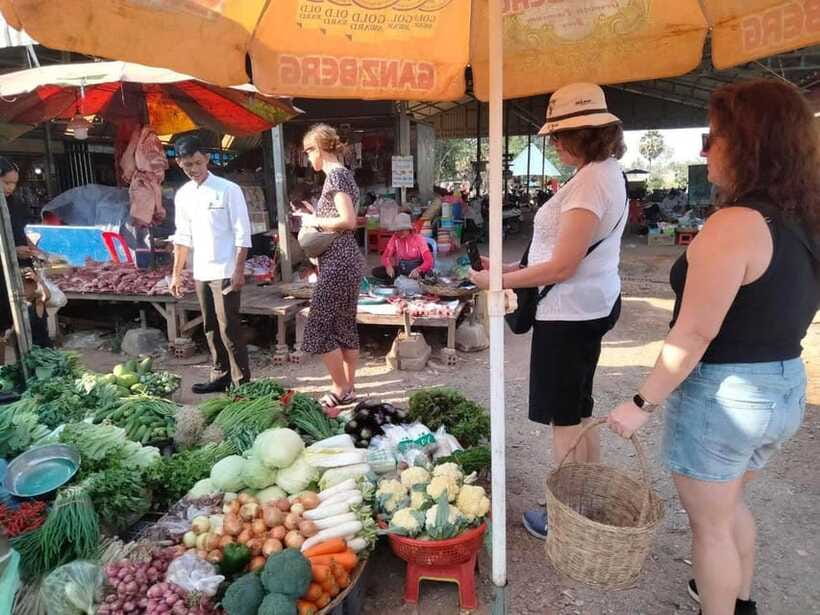 Siem Reap Khmer Cooking Class and Local Market Tour - Hands-on Khmer cooking with an English instructor and a home kitchen