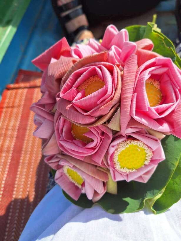 Siem Reap Lotus Silk Farm Discovery tour & Lake experience - The 30-minute boat cruise through pink lotus fields