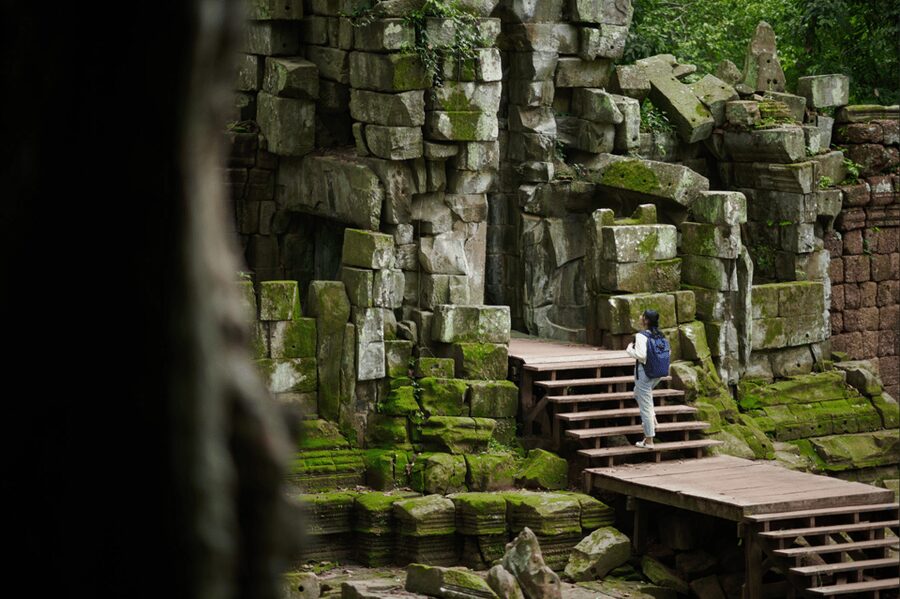 Siem Reap : Private Tuk-Tuk Tour of the Magnificent Temples. - Angkor Thom and Bayon: East-Facing Views and City-Wall Energy