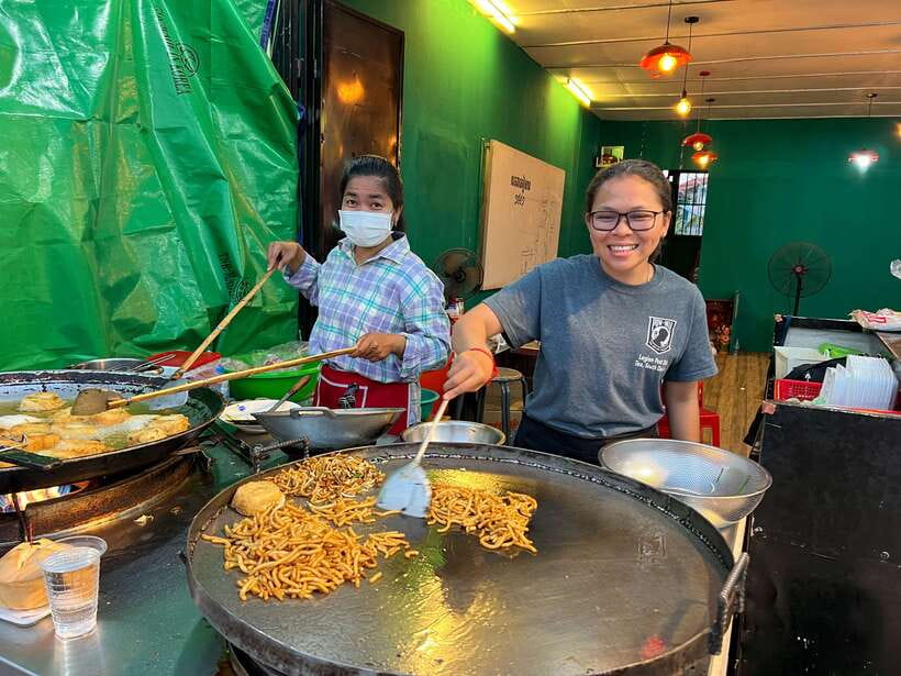 Siem Reap: Small Group Street Food Tour with Tuk-Tuk Ride - Your First Bites: Spring Rolls, Rice Pancake, and Curry Noodles