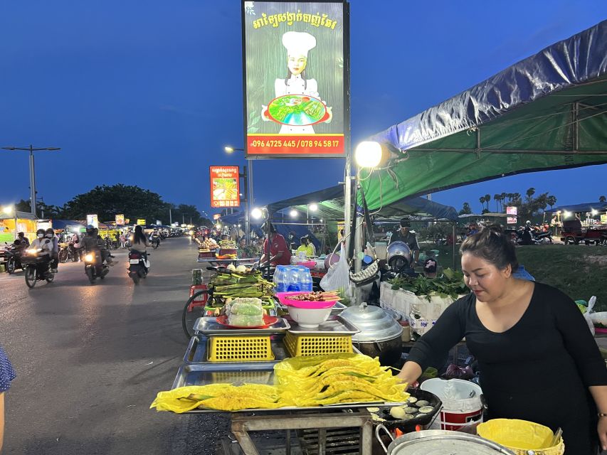 Siem Reap: Small Group Street Food Tour with Tuk-Tuk Ride - Night Market Stop: Food Stalls Plus Local Shopping Reality