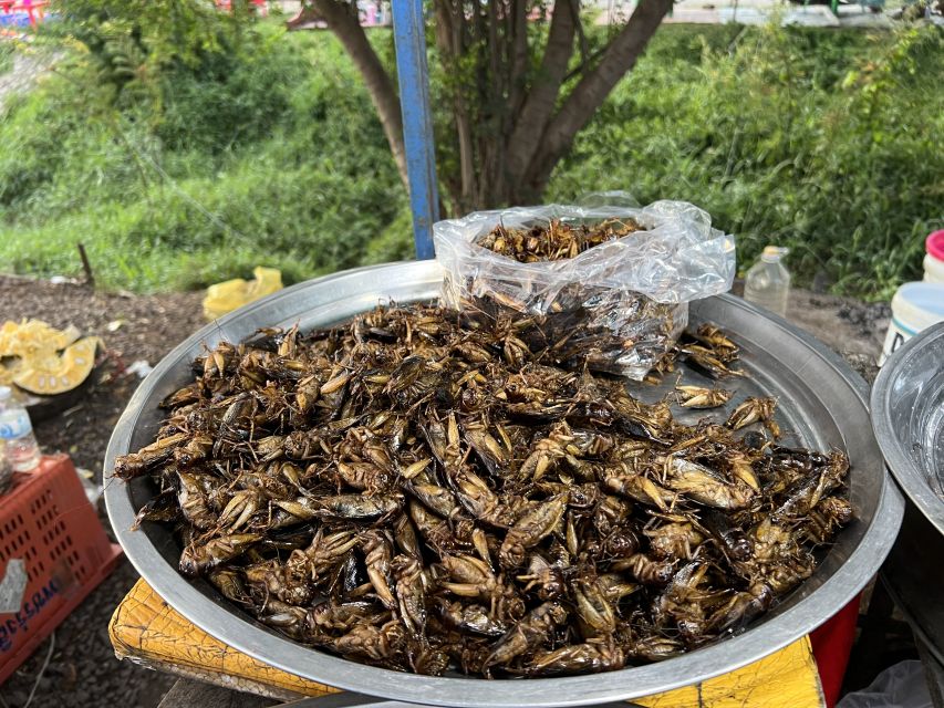 Siem Reap: Street Food Experience by Tuk-Tuk - Street 60 night market: desserts, skewers, and the insect choice