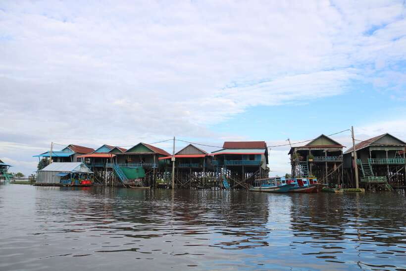Siem Reap: Tonle Sap Lake - Fishing Village & Flooded Forest - First countryside stop and Khmer snack time, how the food connects to the lake