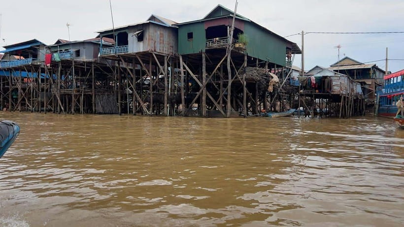 Sunset Kompong Pluk Floating Village - A Local Market Stop That Sets the Mood
